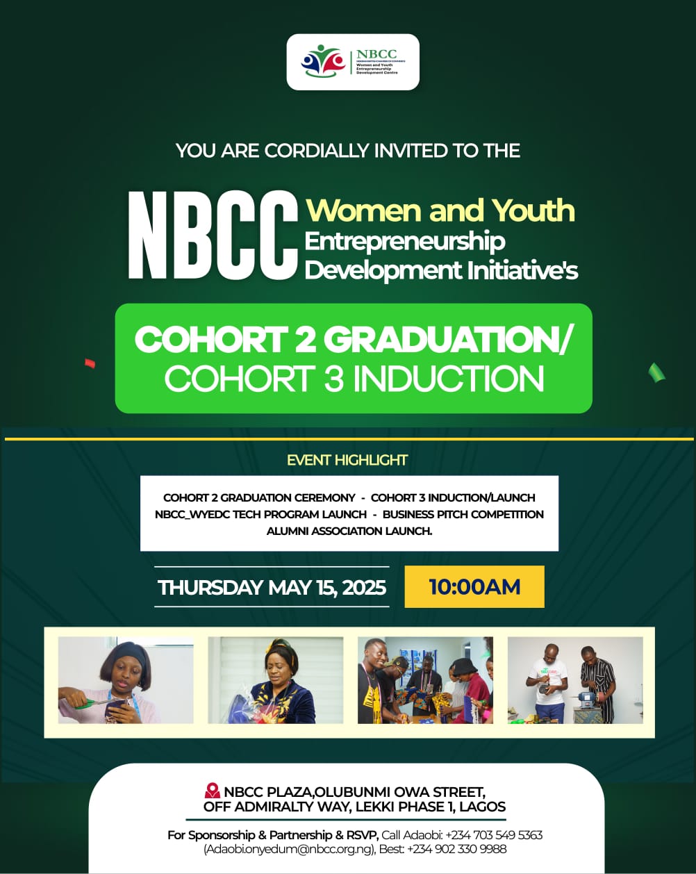 The Nigerian-British Chamber of Commerce - NBCC to Graduate Second WYEDC Cohort, Launch Third, and Unveil Tech  Skills Program on May 15
